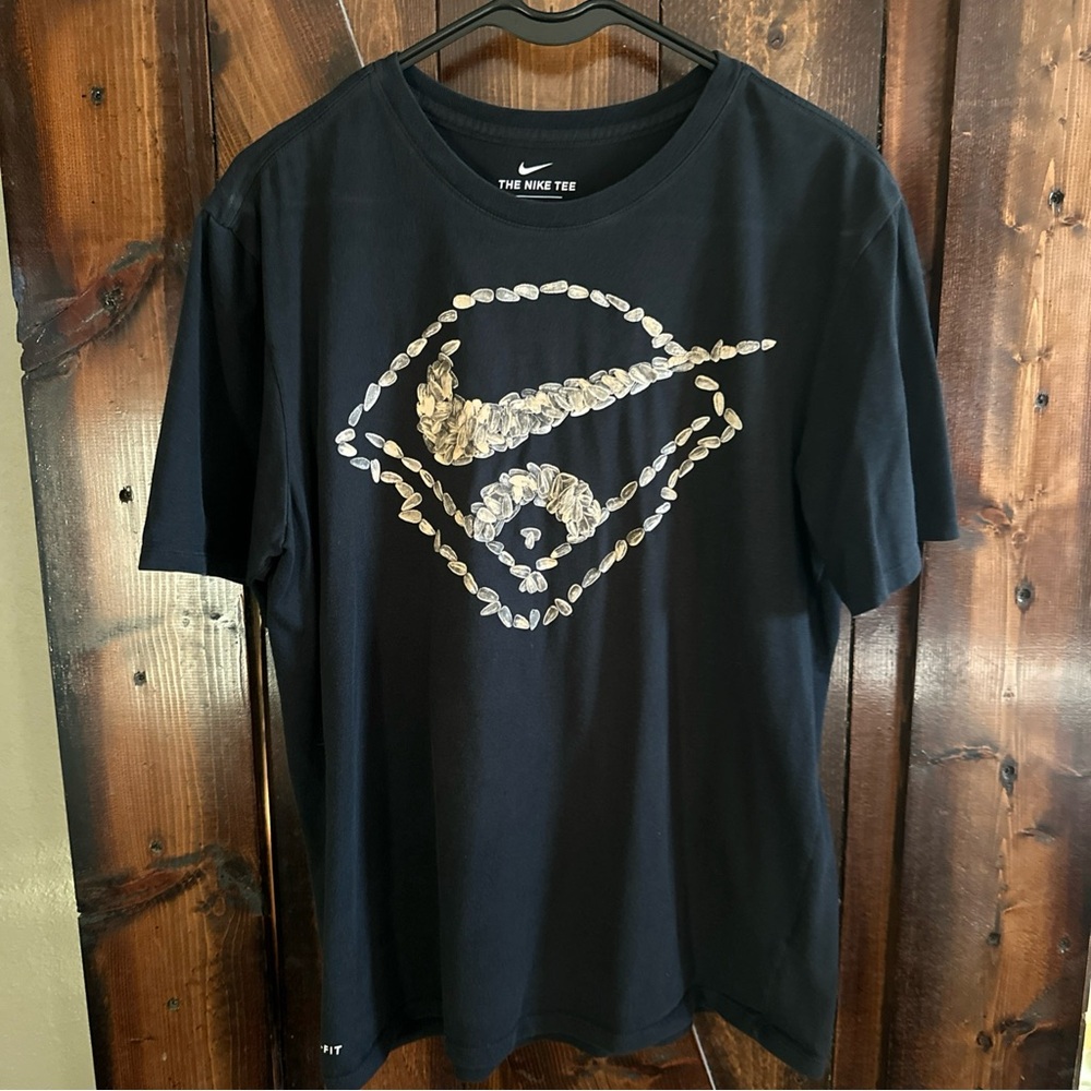 Nike Black Tee with Graphic Design